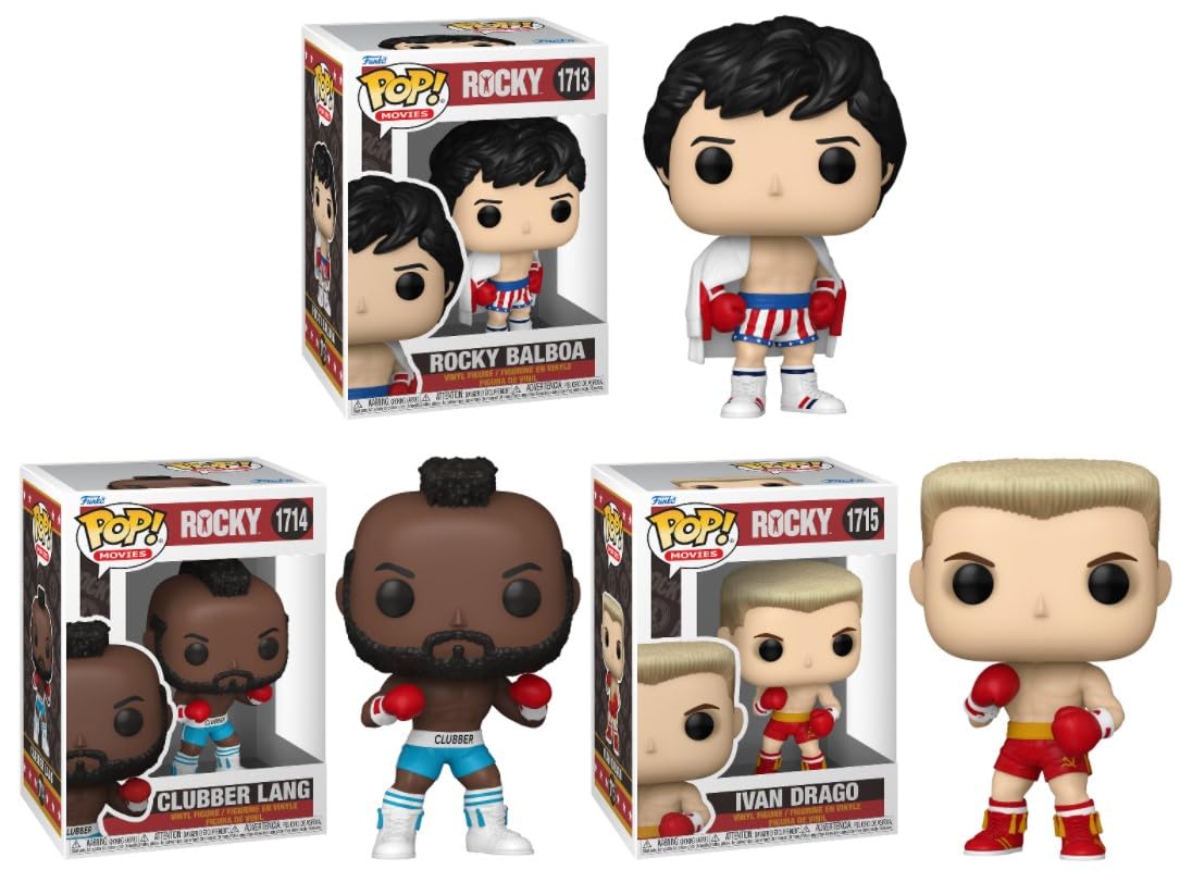 Amazon.com: Funko Rocky (Rocky) Pop! Movies Complete Set (3